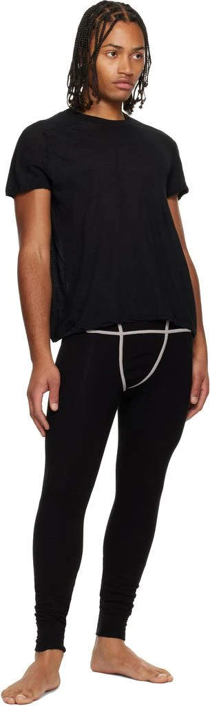 Rick Owens Black Concordians Thermal Leggings 4