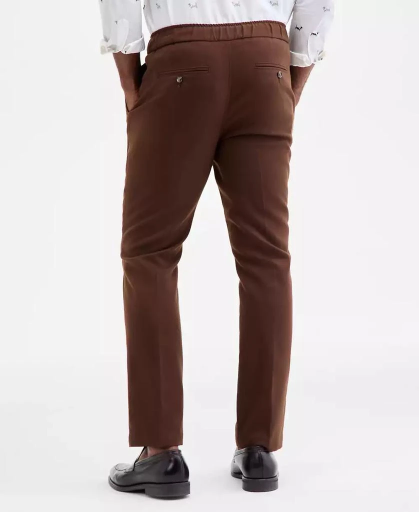 Shop Men's Checked Plaid Pull-On Drawstring Trousers, Macy's