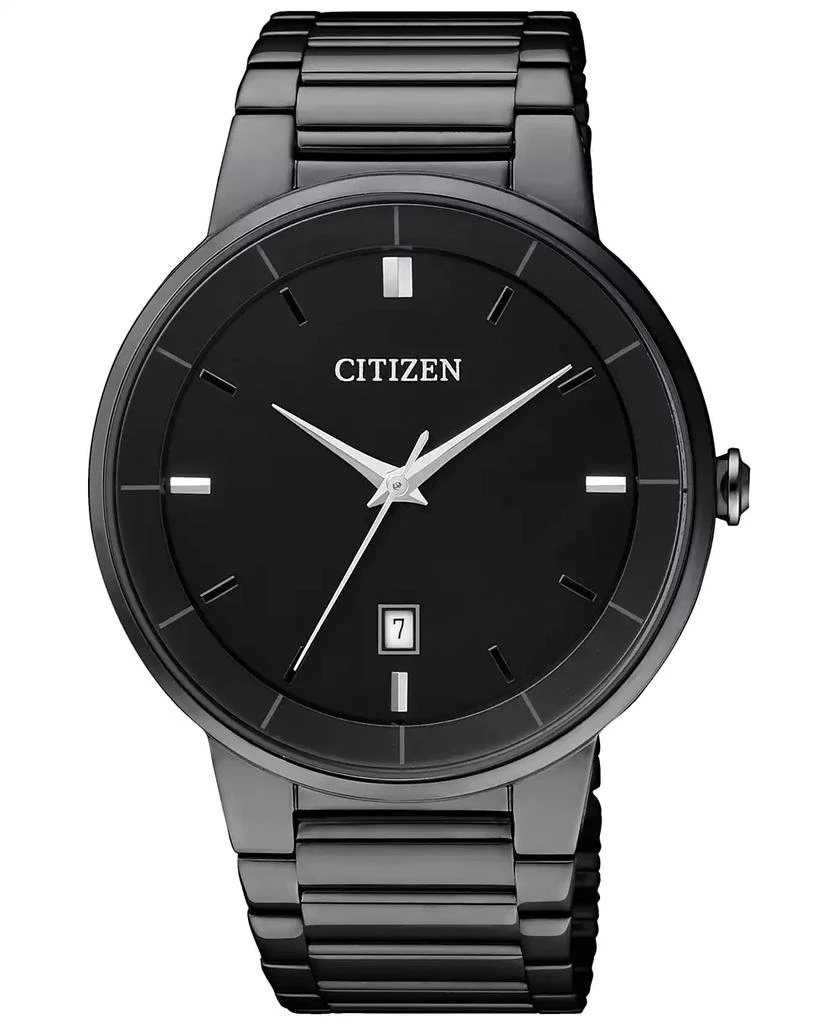 Citizen Men's Quartz Black Ion-Plated Stainless Steel Bracelet Watch 40mm BI5017-50E 1