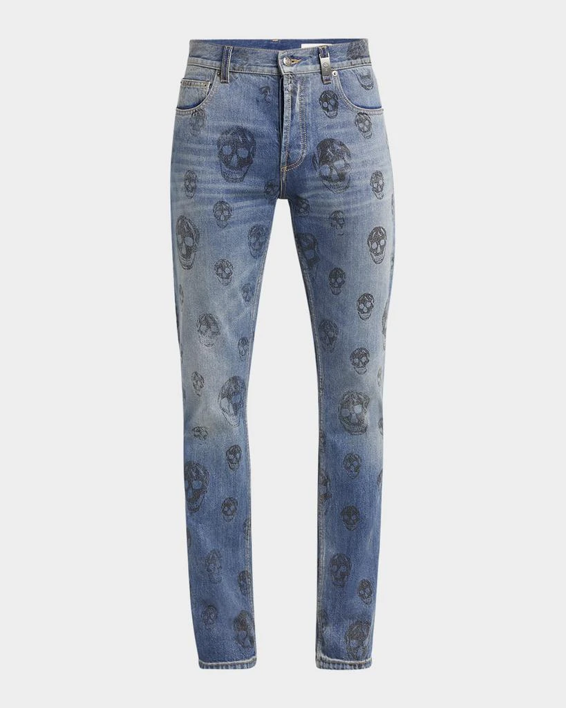 Alexander McQueen Men's Skull-Print Jeans 1