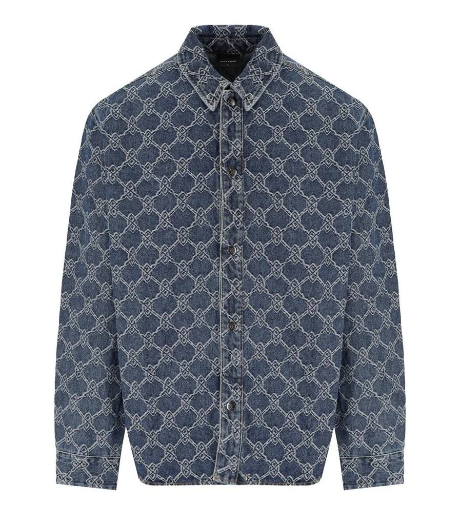 DAILY PAPER Daily Paper Rahul Shield Blue Overshirt 1