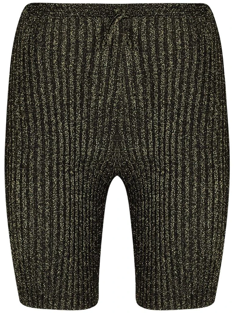 NA Black cyclist in jersey   ribbed lurex threads. 1