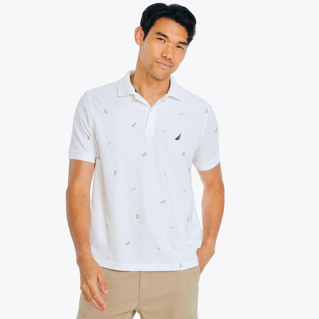 Nautica Mens Classic Fit Printed Deck Polo 4