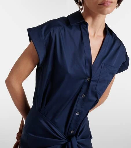 VERONICA BEARD Aimee cotton-blend shirt dress 4