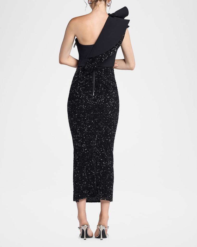 Maticevski Exotic Sequined Midi Skirt