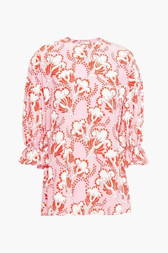 Valentino Printed silk crepe de chine blouse 1