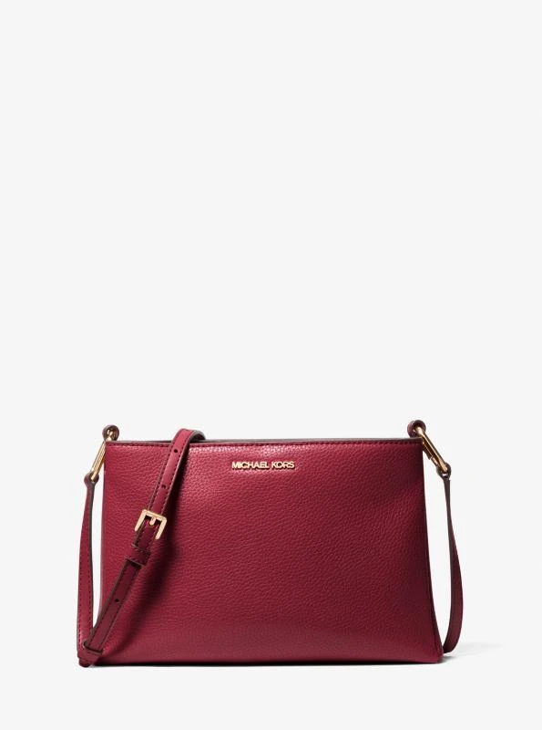 Michael Kors Trisha Medium Pebbled Leather Crossbody Bag 1