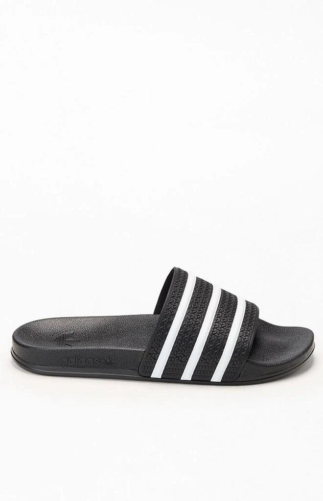 Adidas Black
White Adilette CF Slides 1