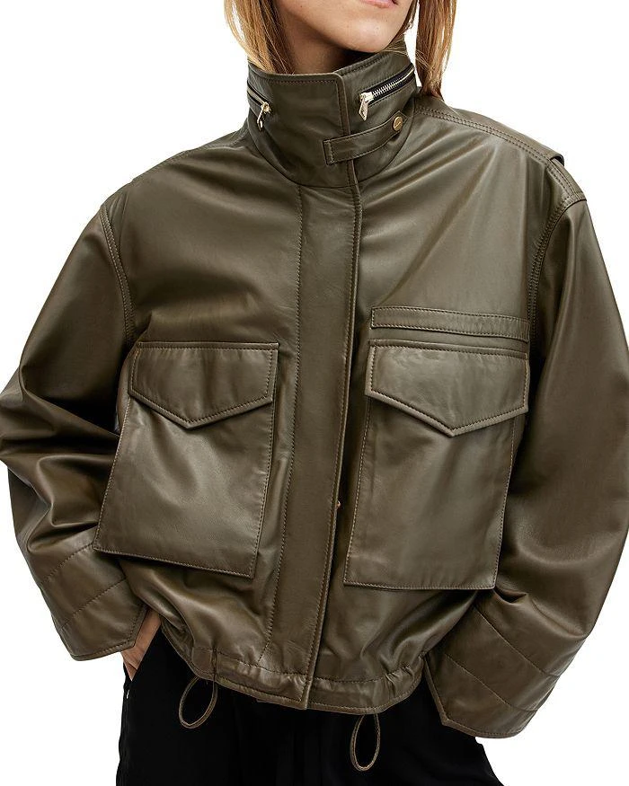 ALL SAINTS Clay Leather Jacket 5