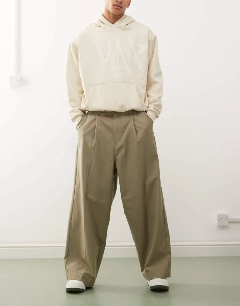 Obey Obey oliver pleated pant in khaki 1