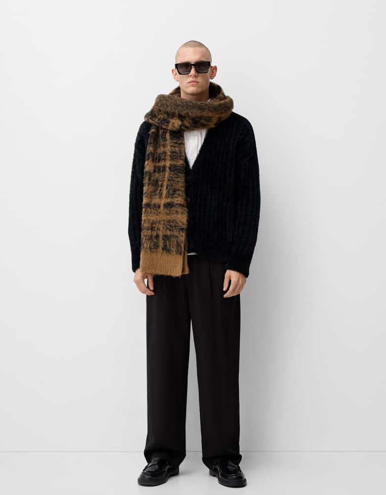 Bershka Bershka Collection knitted cardigan in black