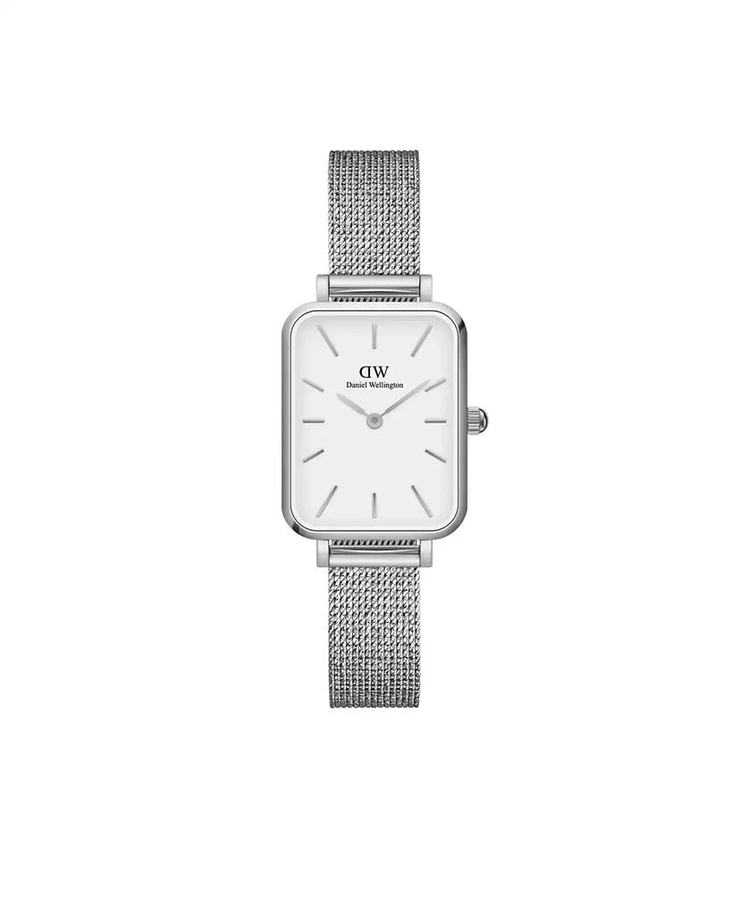 Daniel Wellington Women's Quadro Sterling Silver-Tone Stainless Steel Watch 20 x 26mm 1