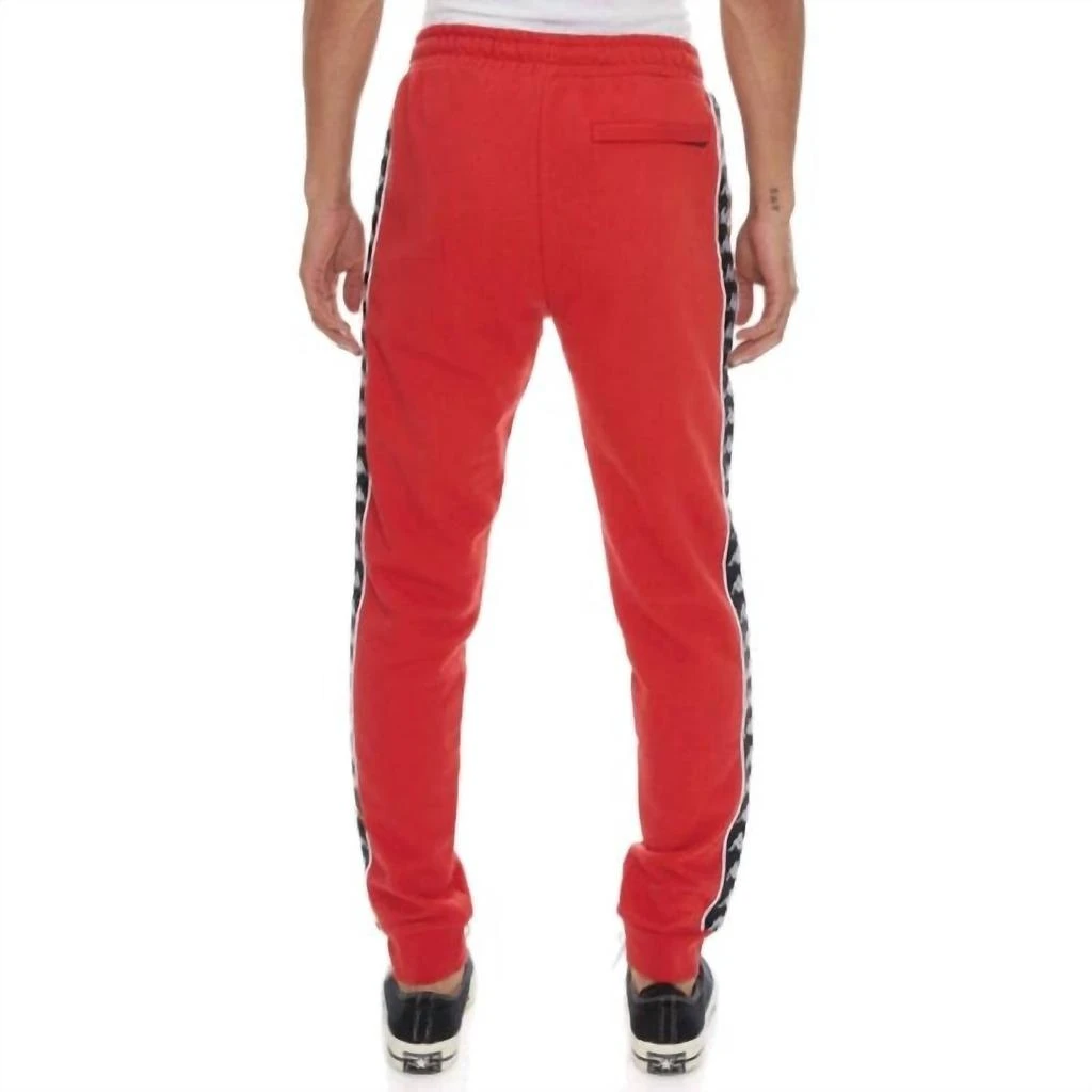 Kappa Men's 222 Banda Alanz 2 Sweatpants In Red/black 3