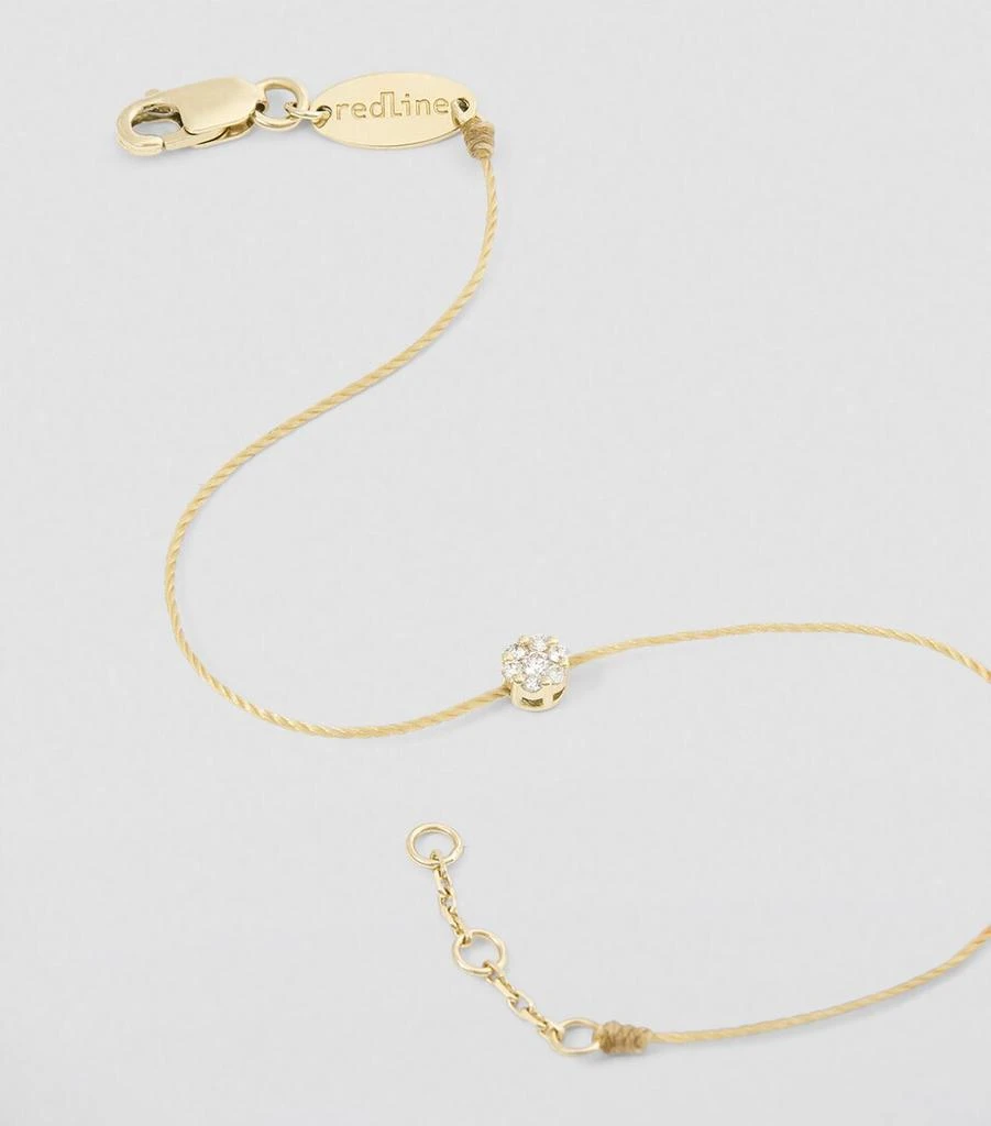 Redline Yellow Gold and Diamond Illusion Bracelet 5