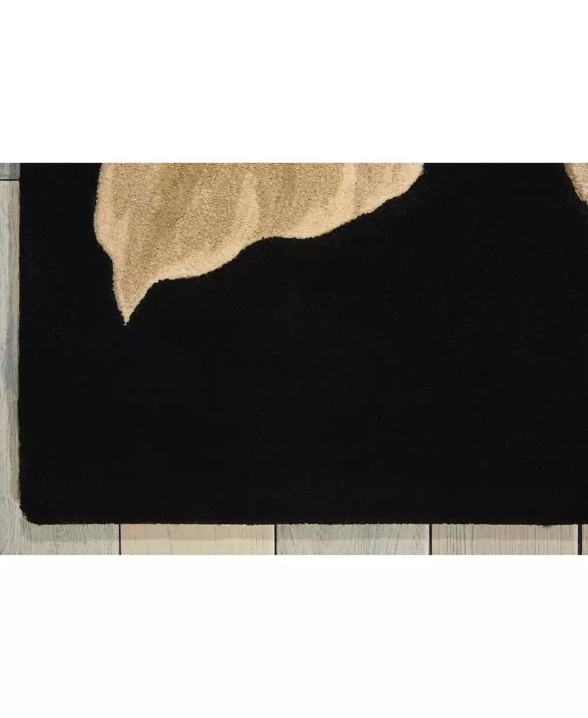 Nourison Tropics TS08 Black 7'6" x 9'6" Area Rug