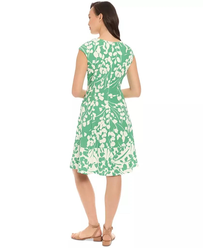 London Times Women's Floral-Print Fit & Flare Dress 2