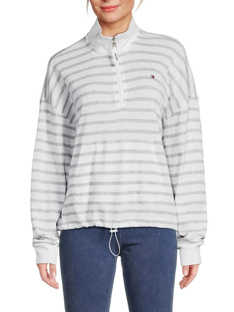 Tommy Hilfiger ​Striped Quarter-Zip Pullover