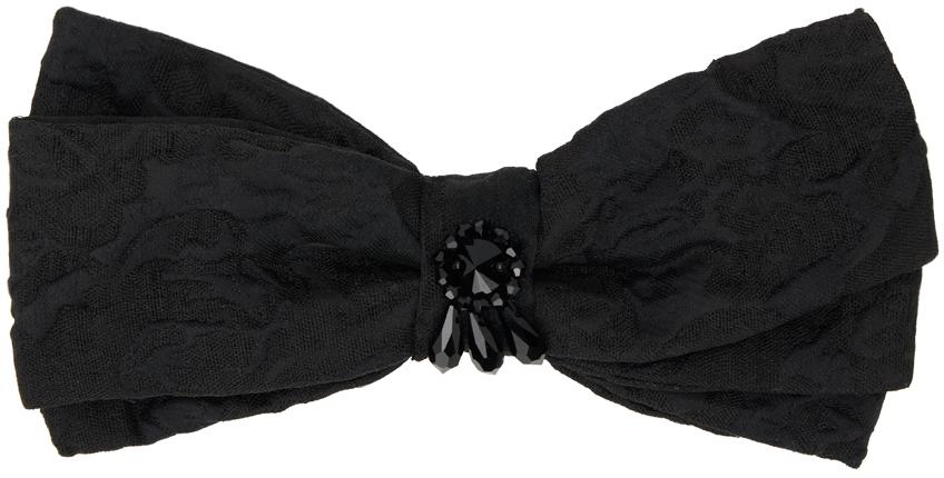 Erdem Black Crystal-Cut Barrette