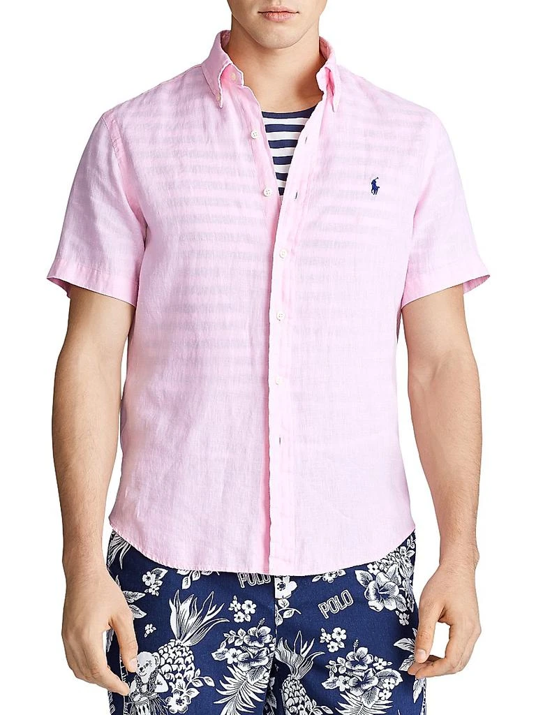 Ralph Lauren Classic-Fit Short-Sleeve Linen Shirt 3