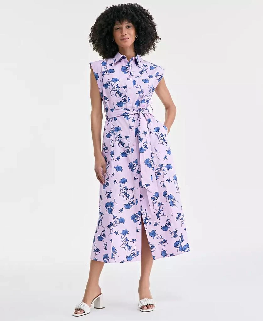 On 34th Women's Cotton Belted Midi Shirtdress, Exclusively at Macy's 1