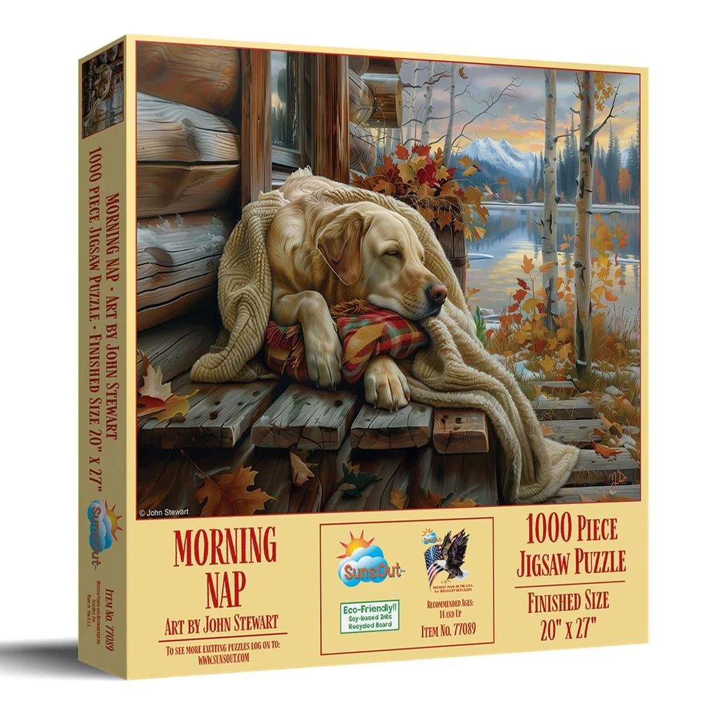 SunsOut Morning Nap 1000 piece Jigsaw Puzzle for Adults
