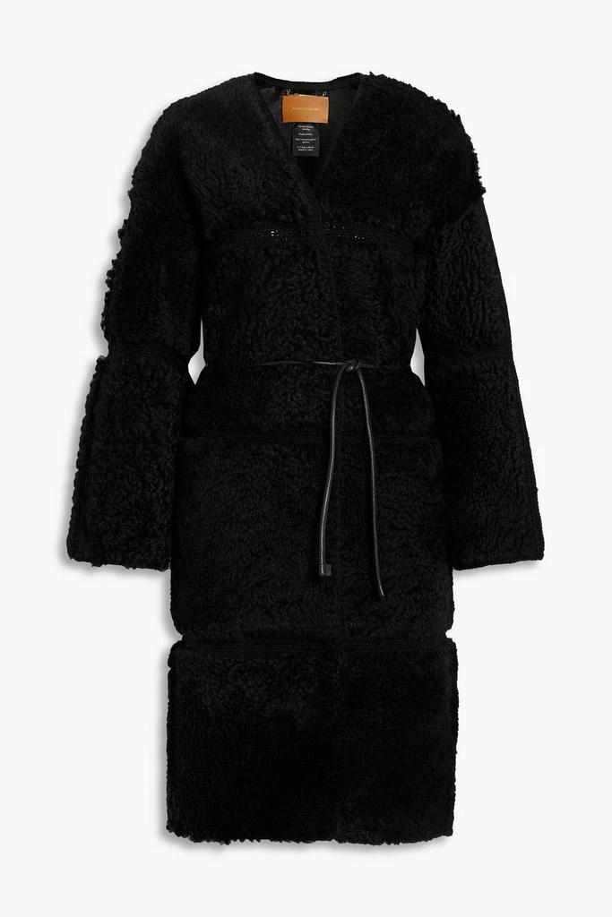 Zimmermann Knit-trimmed shearling coat 1