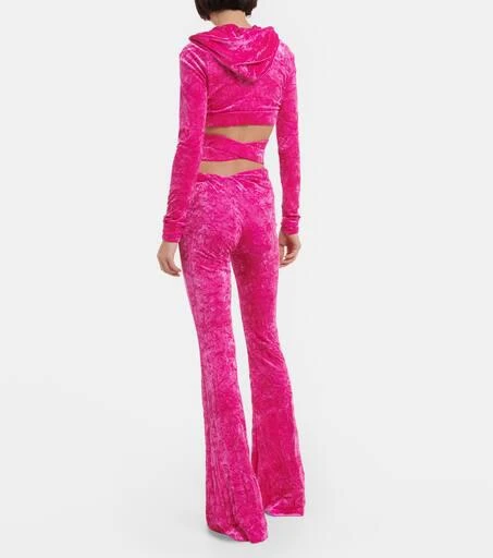 Versace Flared velvet pants 3