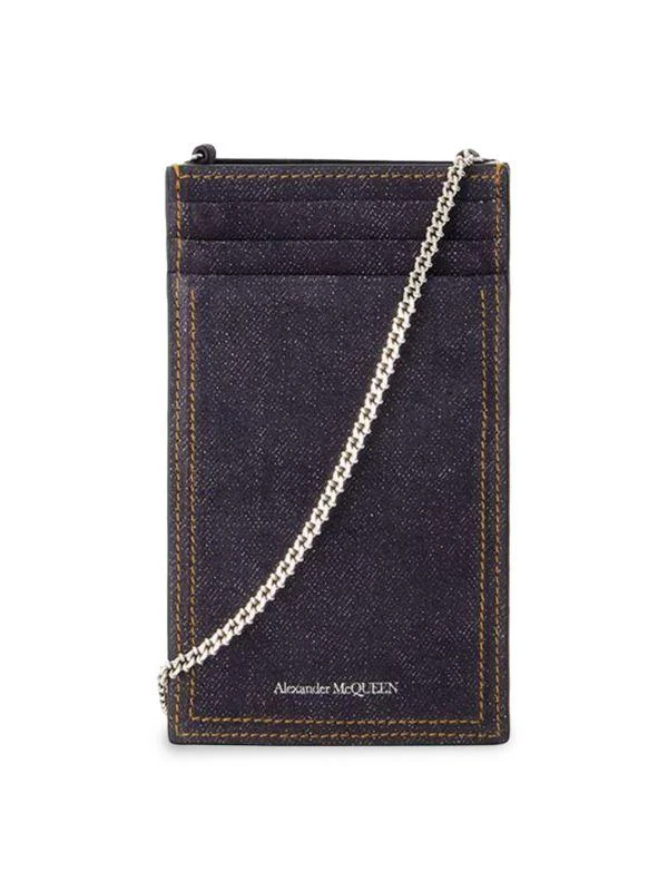 Alexander McQueen Leather & Denim Skull Phone Case 2