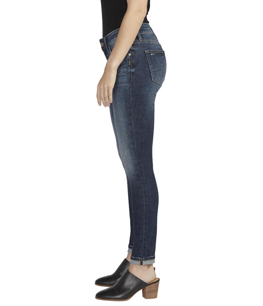 Silver Jeans Co. Girlfriend Mid-Rise Slim Leg Jeans L27129EAE480