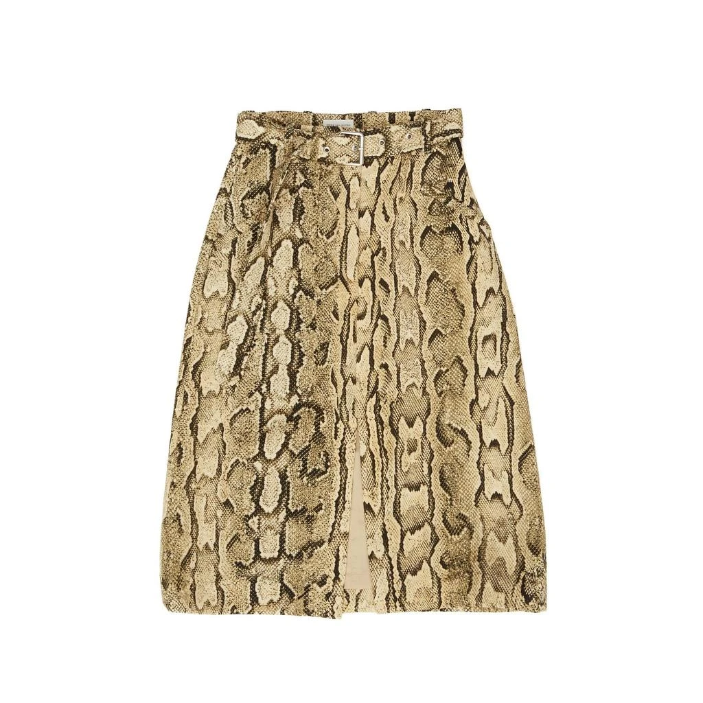 Dries Van Noten Dries Van Noten Snake Printed Belted Skirt 1