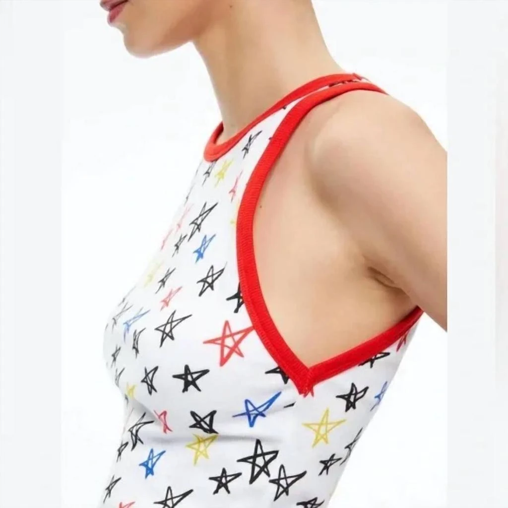 Alice + Olivia Alice + Olivia - Stars Allen Ribbed Knit Tank Top 3