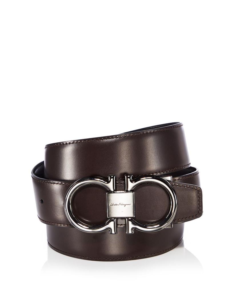 Salvatore Ferragamo Men's Reversible popular Leather Double-Gancio Belt SZ 95