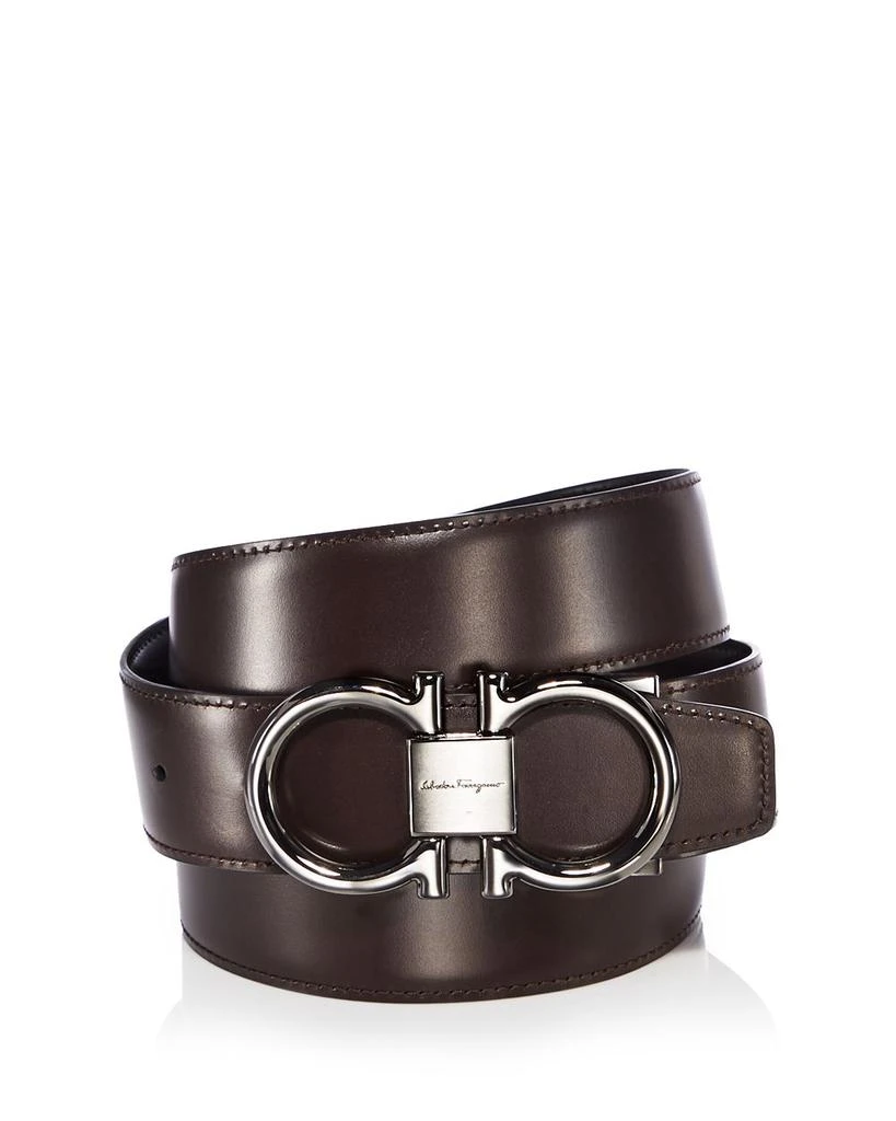Salvatore Ferragamo Salvatore Men's Double Gancini Paloma Reversible Leather Belt 3