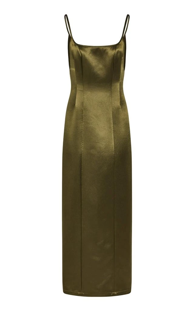 she fits that dress instagram Robin Formal Satin Lace-Up Midi Dress