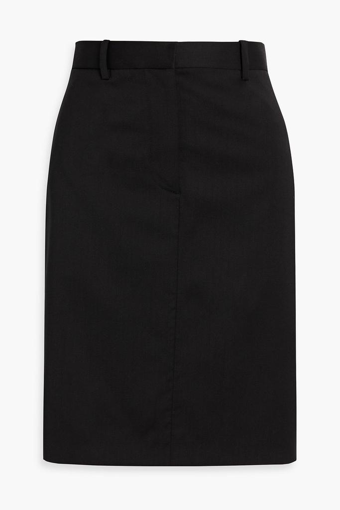 Helmut Lang Wool-twill skirt