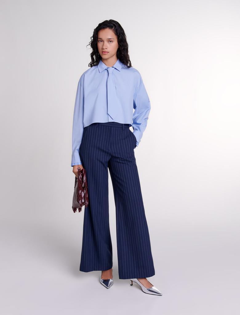 Maje Maje Woman's cotton Shirt with removable tie for Fall/Winter