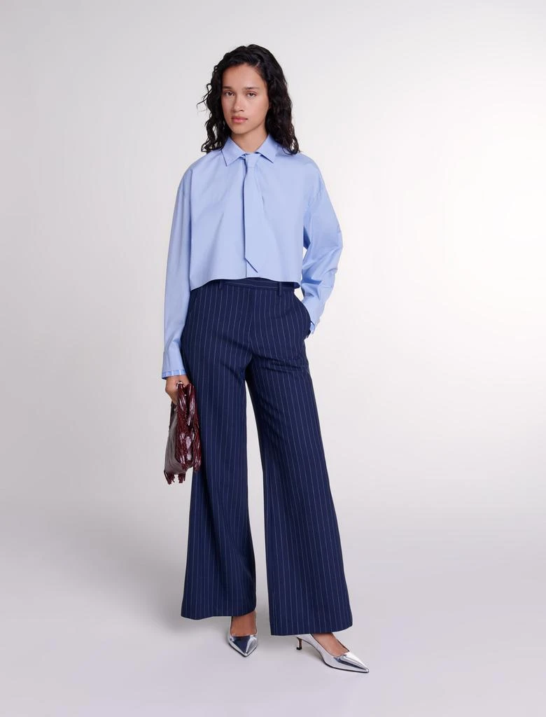 Maje Maje Woman's cotton Shirt with removable tie for Fall/Winter 1