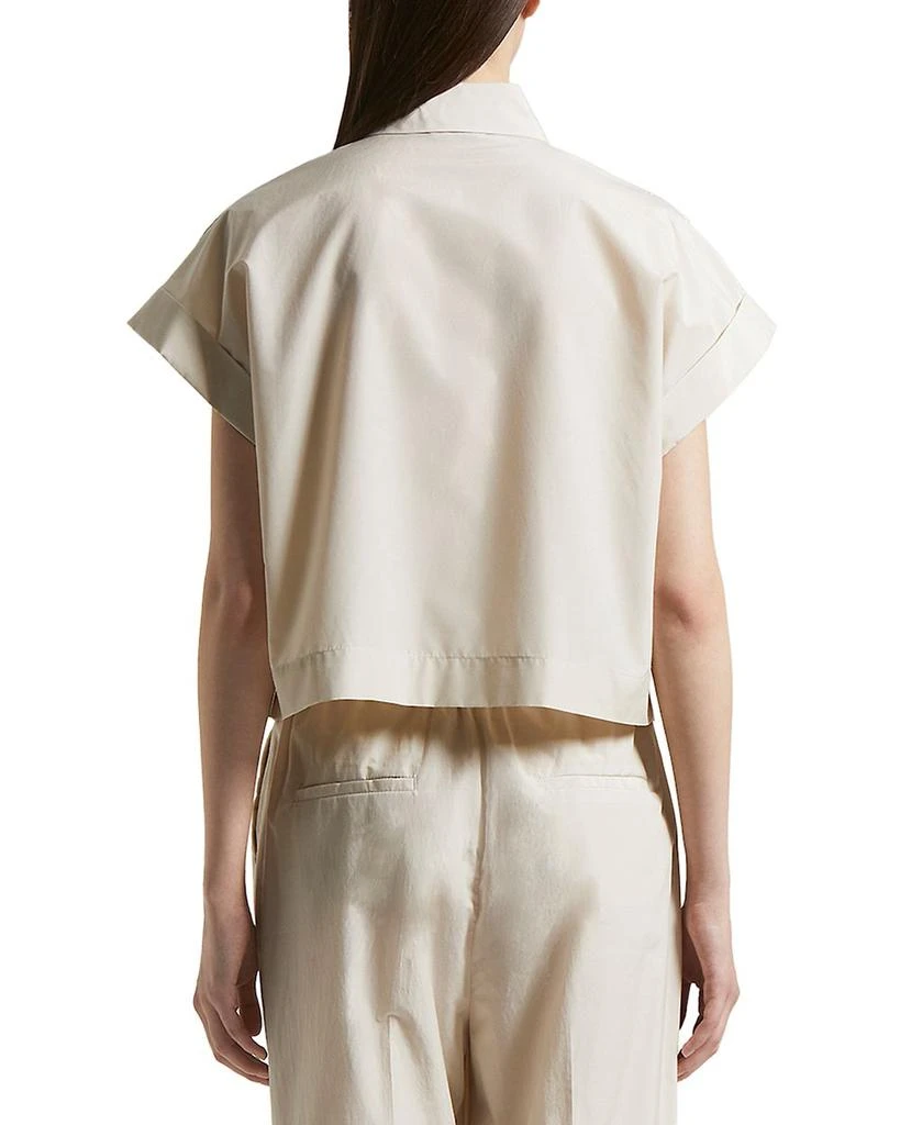 Peserico Short Sleeve Hidden Placket Blouse 3