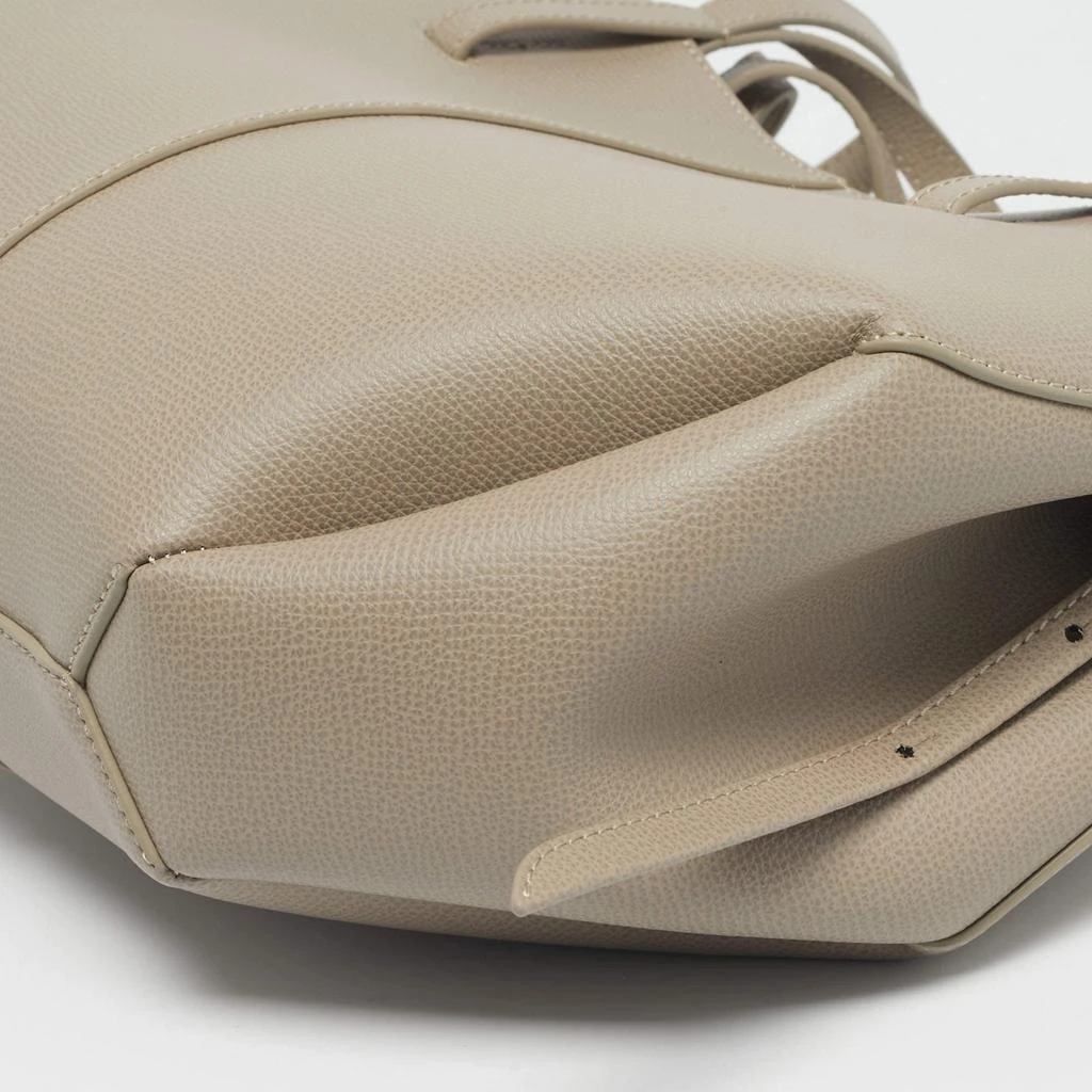 Polène Polène Grey Leather Mini Cyme Tote 10