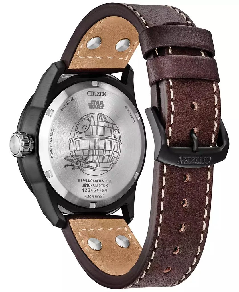 Citizen Eco-Drive Men's Star Wars X-Wing & TIE Fighter Brown Leather Strap Watch 45mm 3