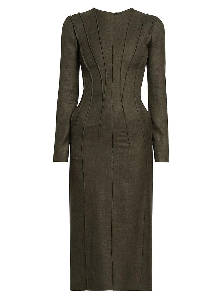 Alberta Ferretti Darted Viscose Dress 1