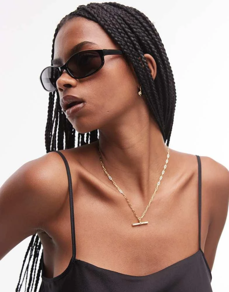Mango Mango tinted lens sunglasses in black 1