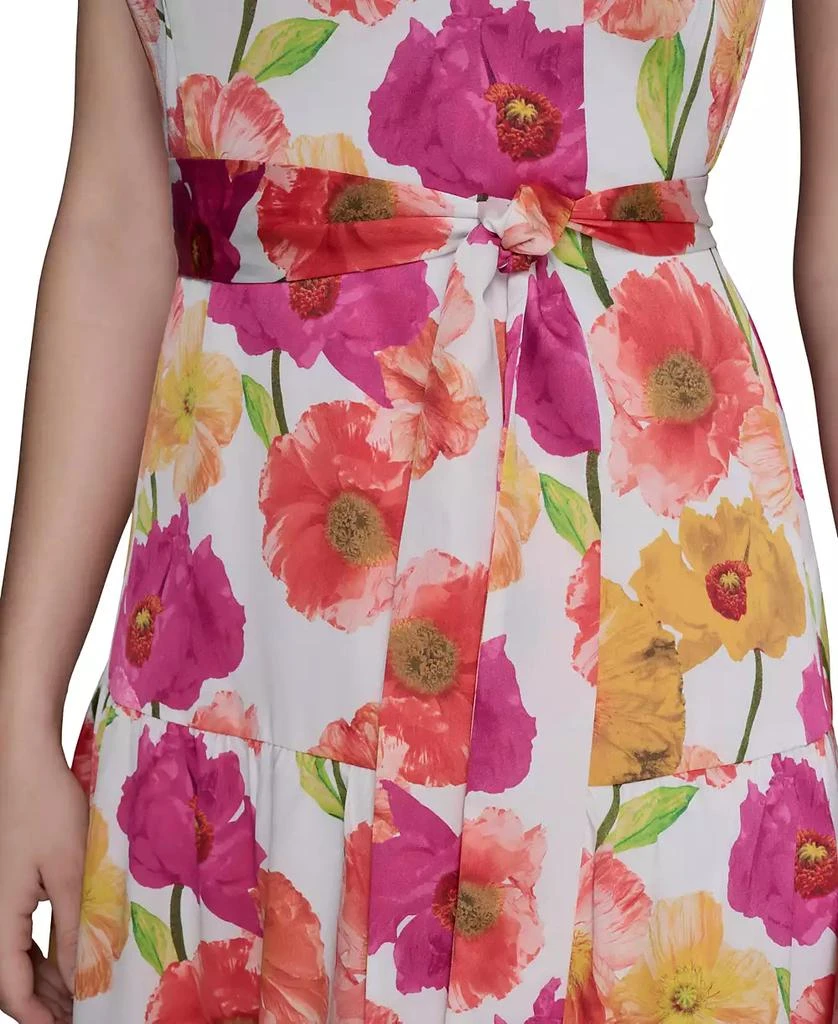Karl Lagerfeld Paris Women's Floral-Print A-Line Dress 4
