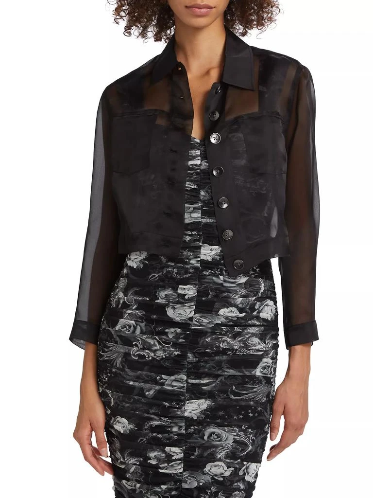 L'Agence Anders Silk Organza Jacket 3