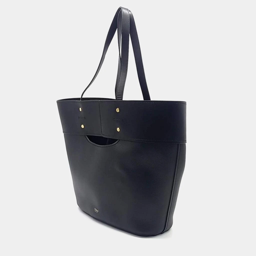 Chloé Chloe Black Leather Aby Tote Bag 2