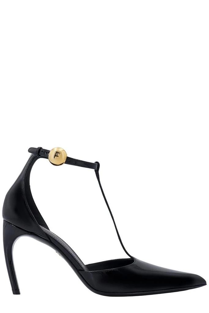 Salvatore Ferragamo Ferragamo T-Strap Pointed-Toe Pumps 1