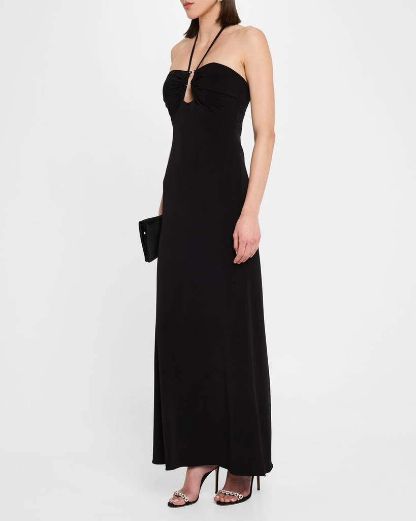 Jovani Cutout Sweetheart Halter Maxi Dress 4