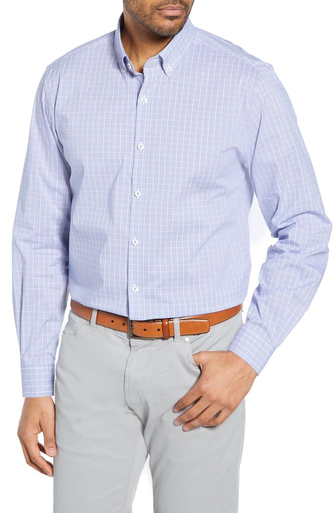 Cutter & Buck Soar Classic Fit Windowpane Check Shirt