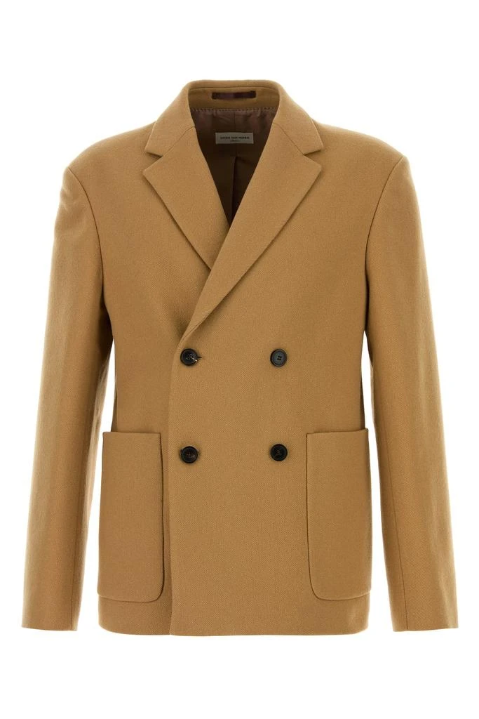 Dries Van Noten Camel wool blend Barleys blazer 1