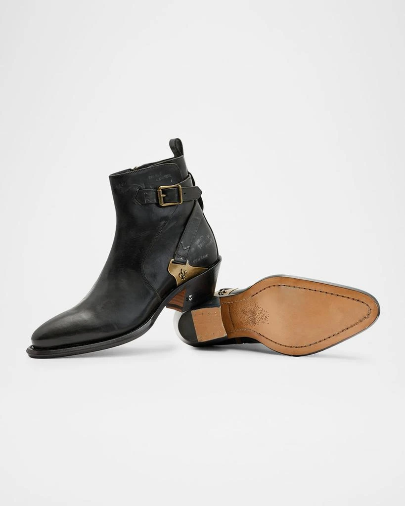 John Varvatos Men's Crosby Saddle Jodhpur Leather Boots 3